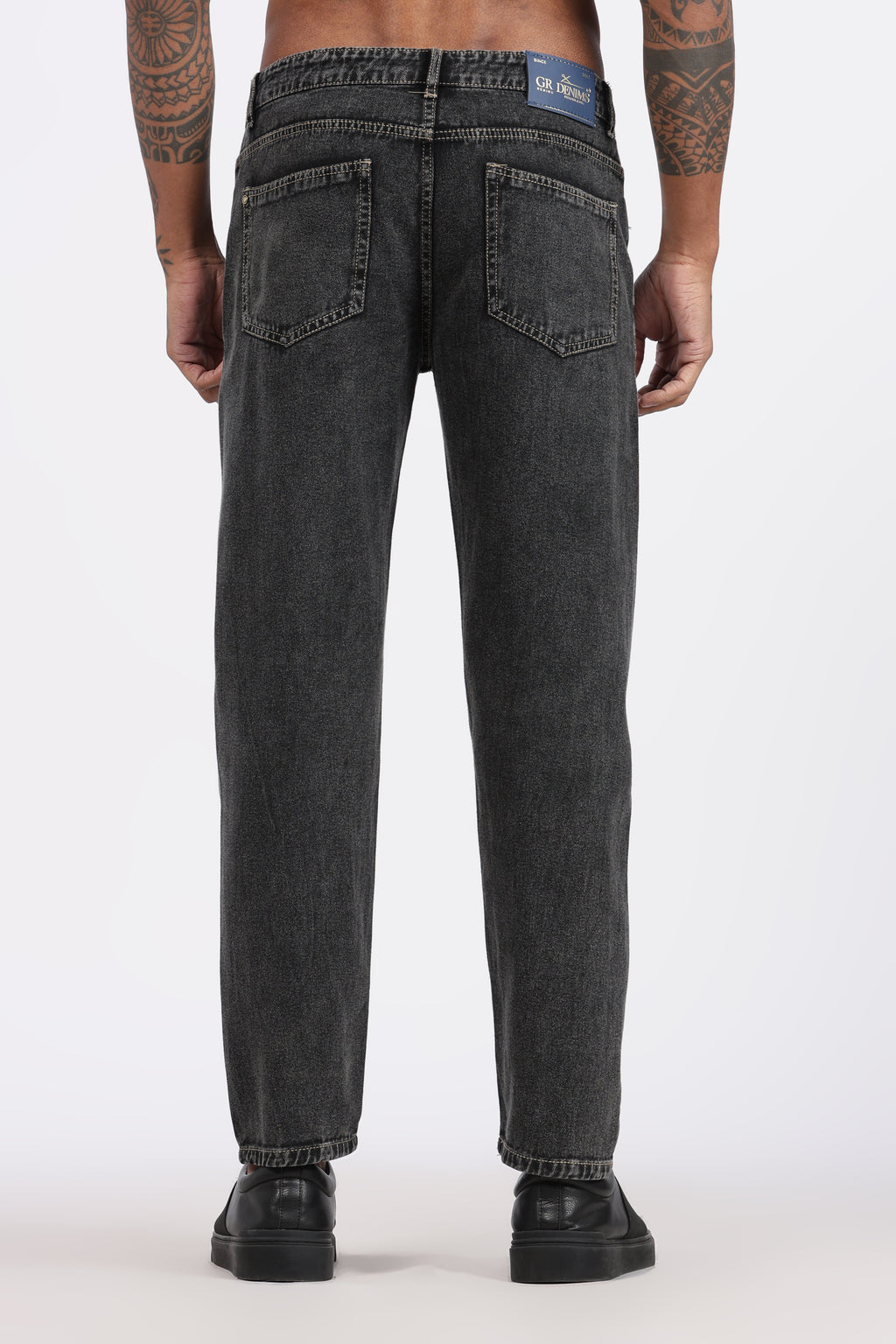 Men's Slim Tapered Jeans - Faded Charcoal Wash