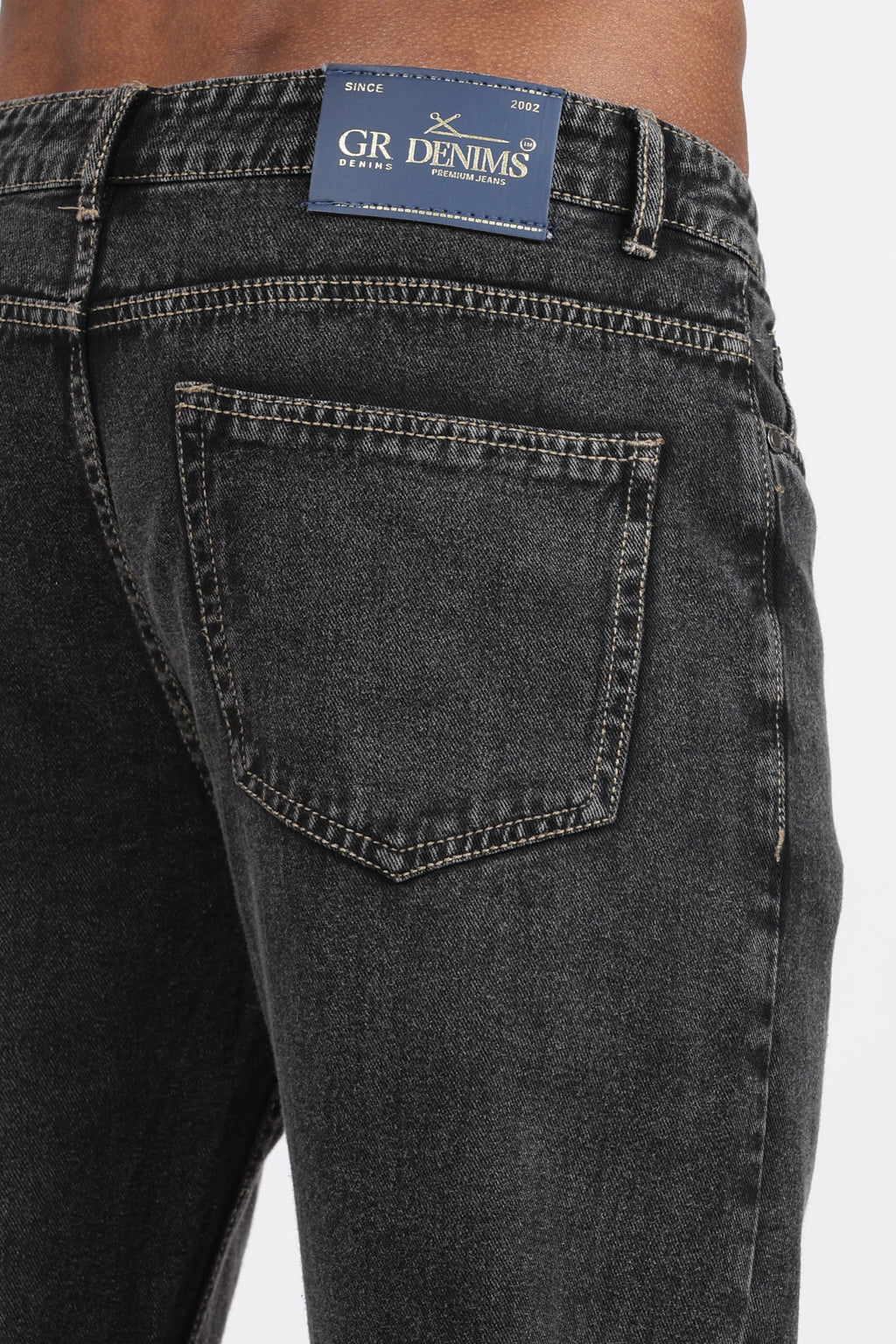 Men's Slim Tapered Jeans - Faded Charcoal Wash