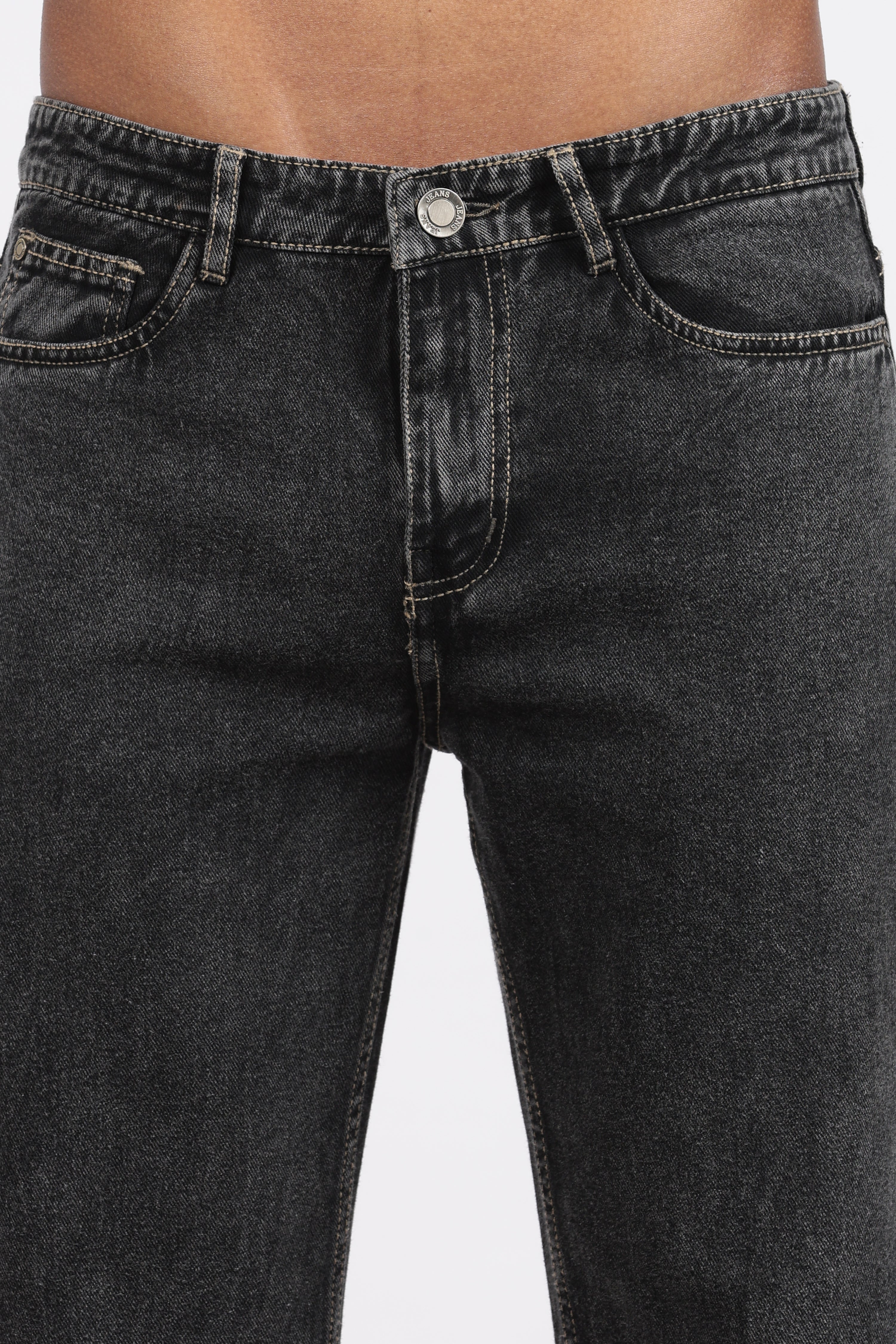 Men's Slim Tapered Jeans - Faded Charcoal Wash