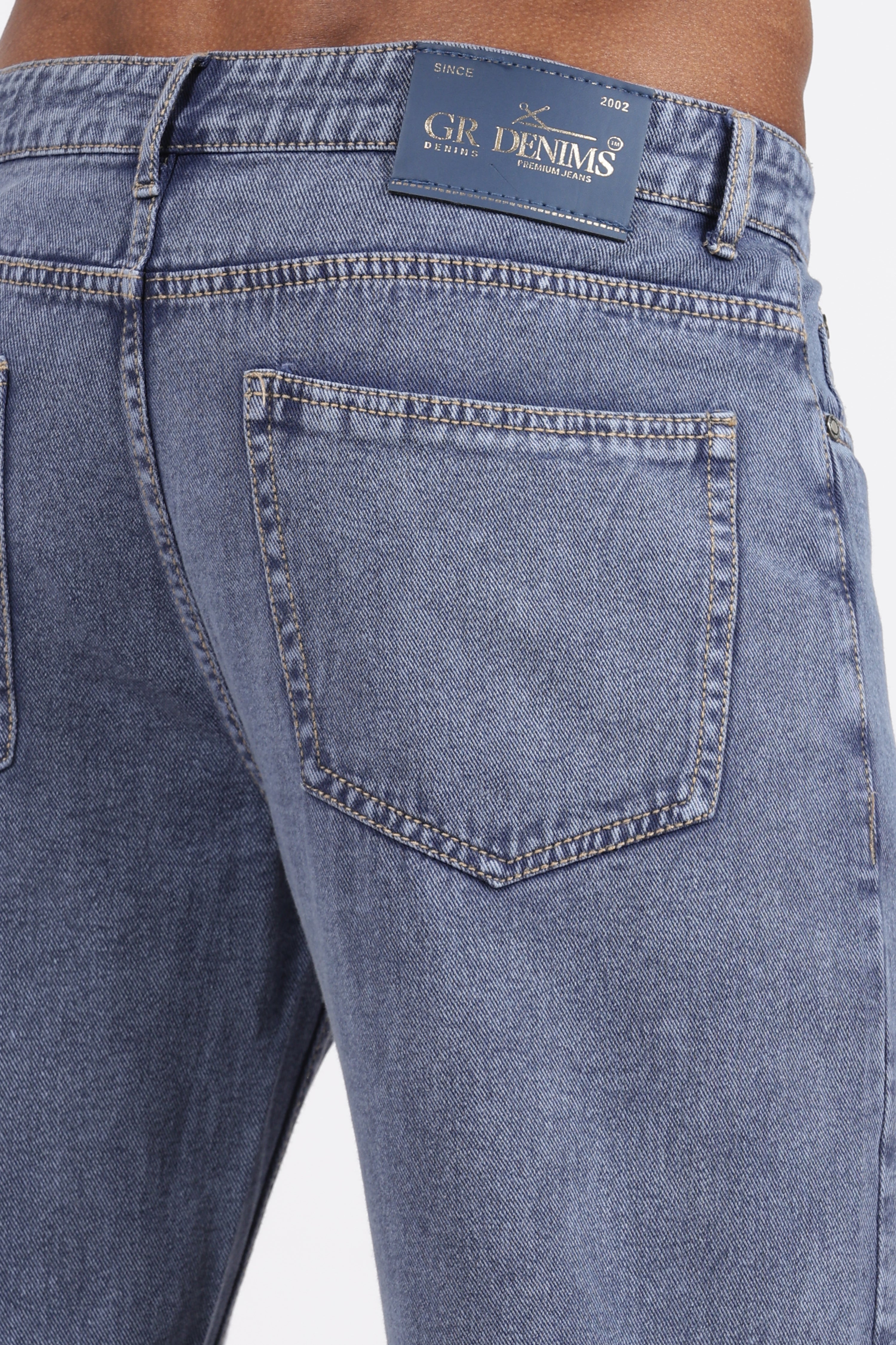 Men's Slim Tapered Jeans - Vintage Stonewash Blue