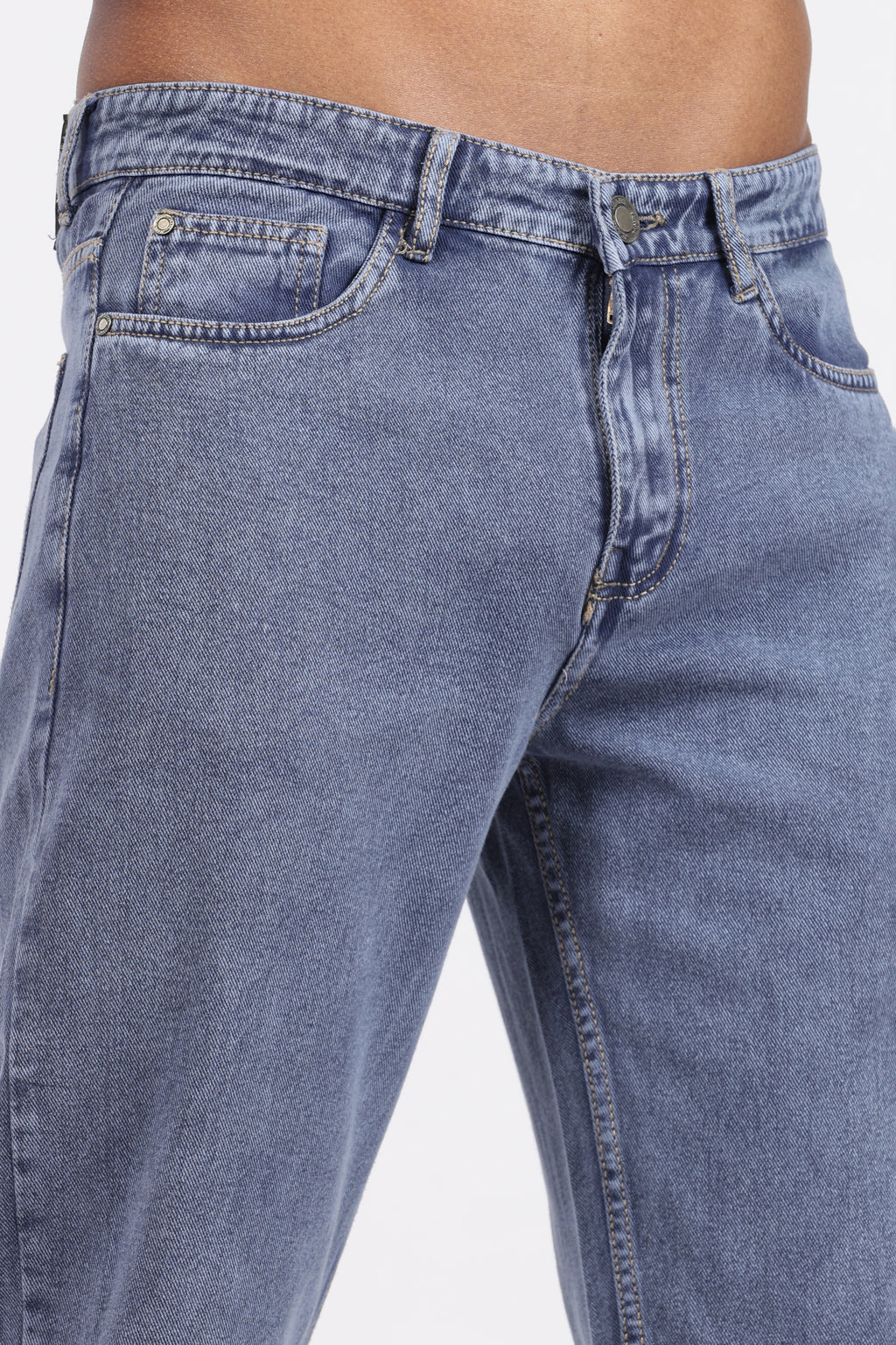 Men's Slim Tapered Jeans - Vintage Stonewash Blue