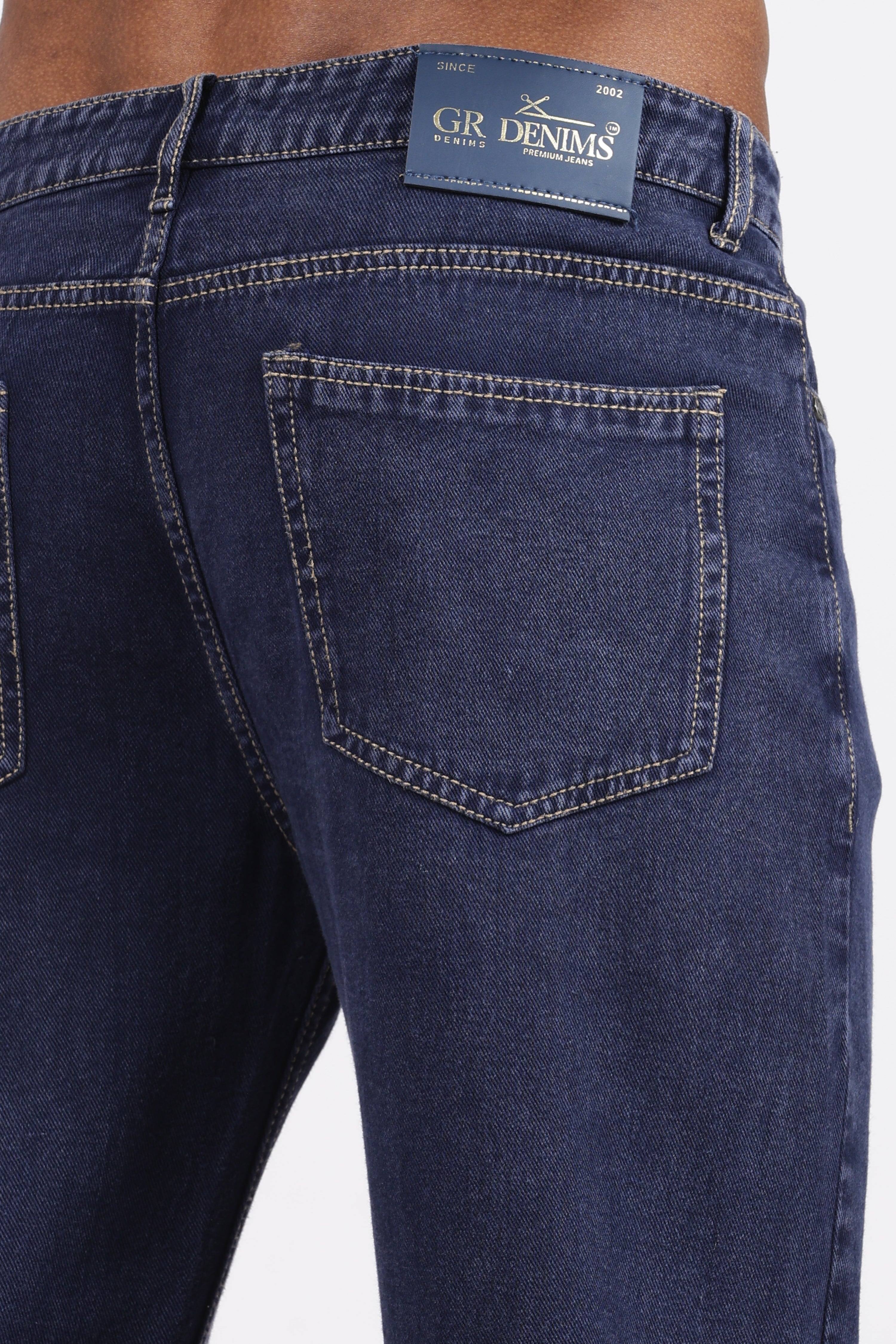 Men's Slim Tapered Jeans - Midnight Blue Wash