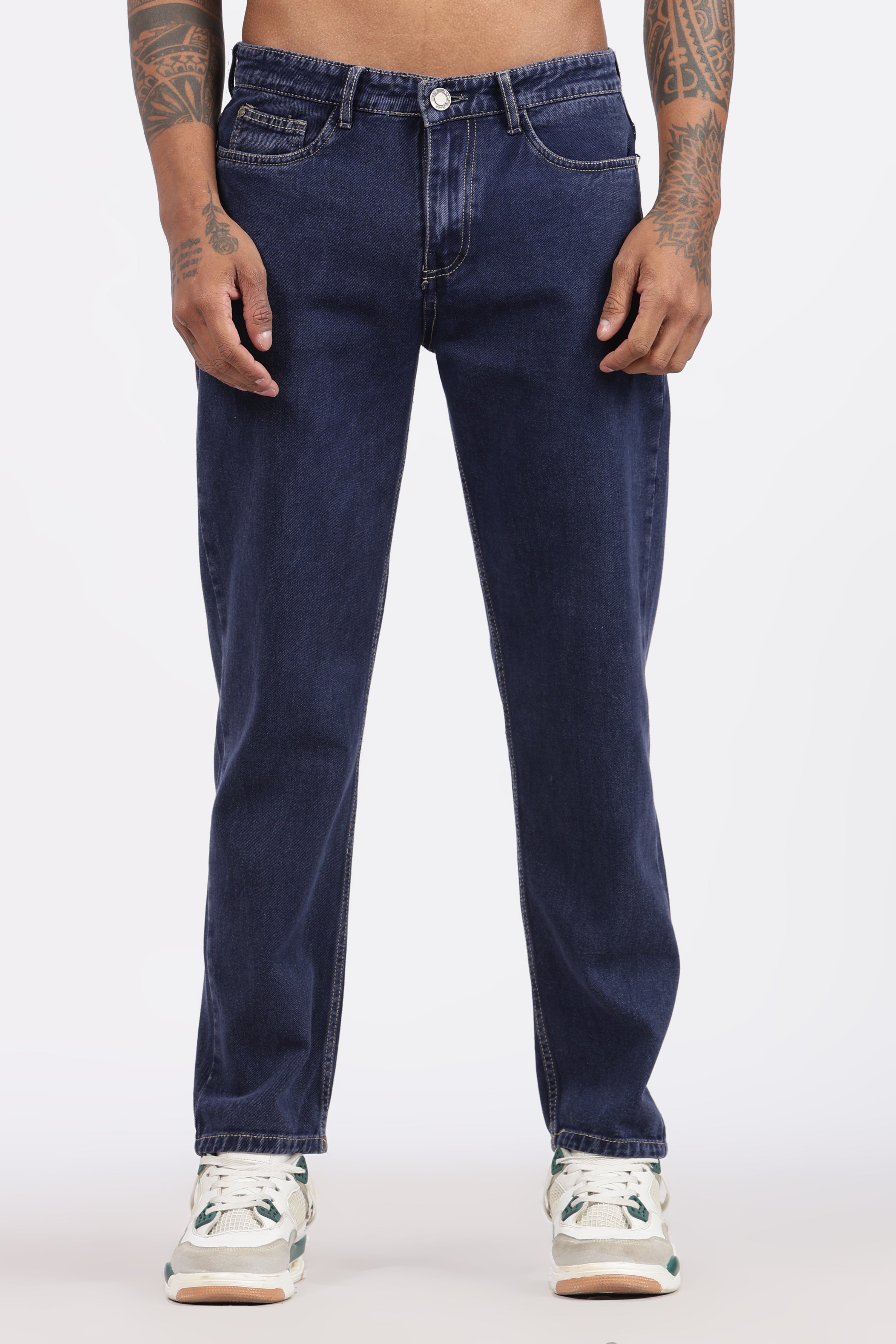 Men's Slim Tapered Jeans - Midnight Blue Wash