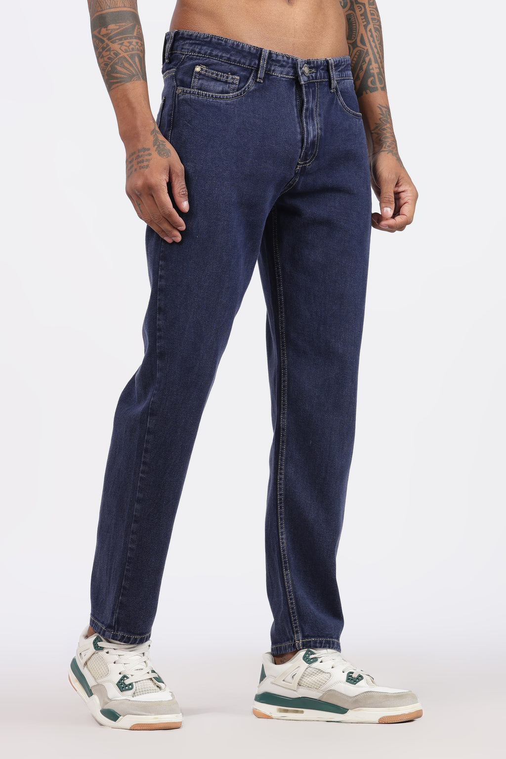 Men's Slim Tapered Jeans - Midnight Blue Wash