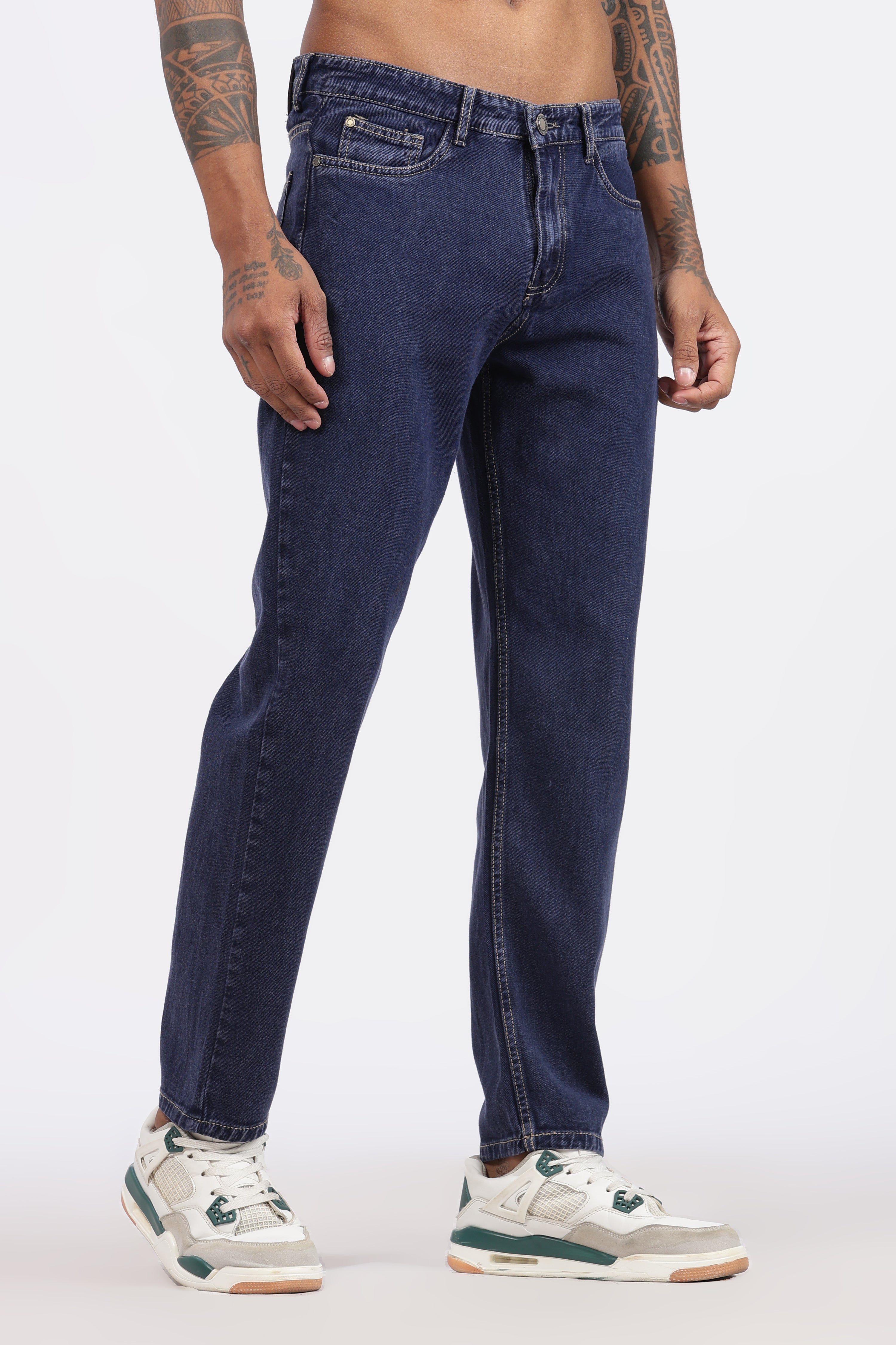 Men's Slim Tapered Jeans - Midnight Blue Wash