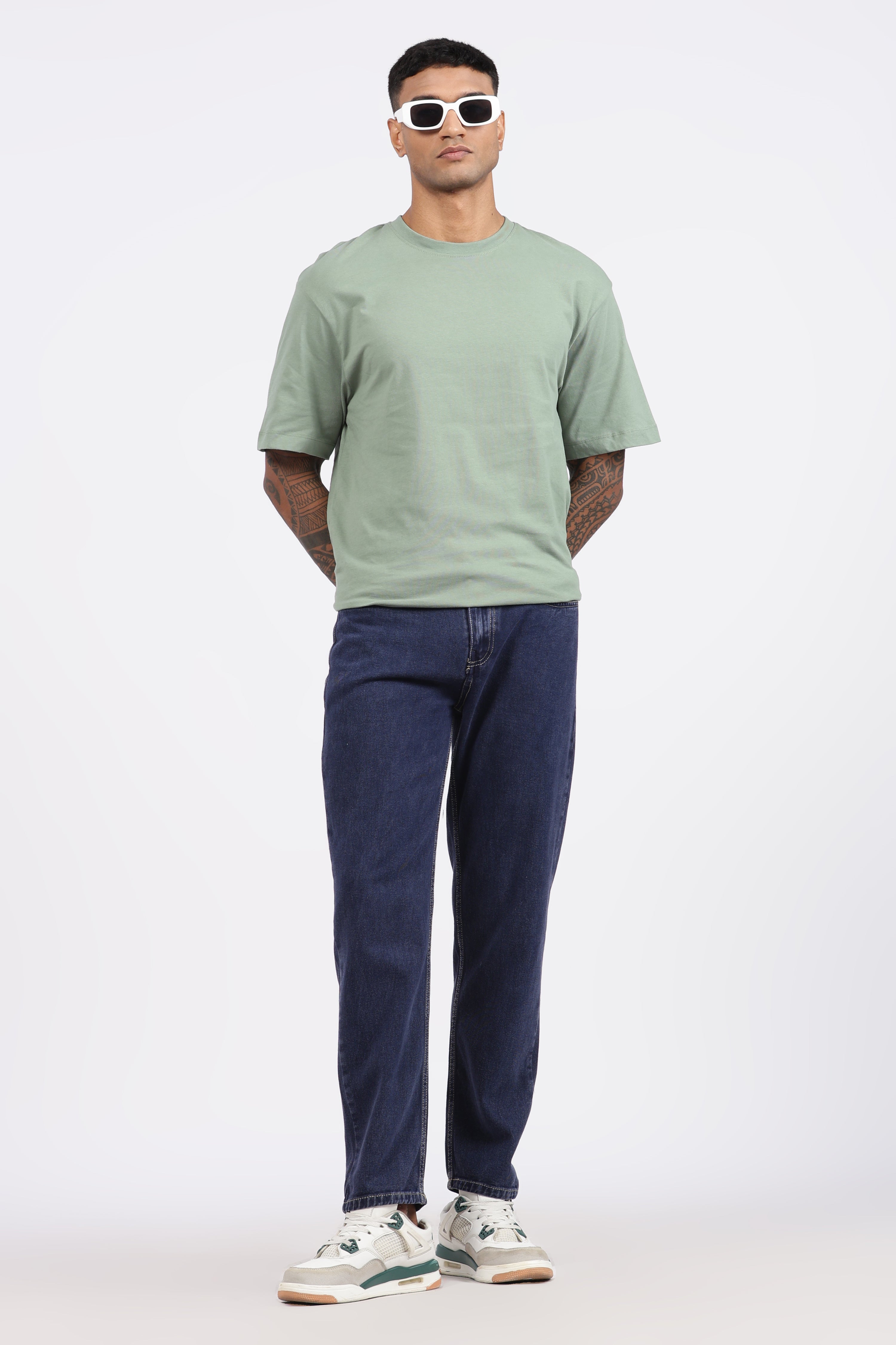 Men's Slim Tapered Jeans - Midnight Blue Wash